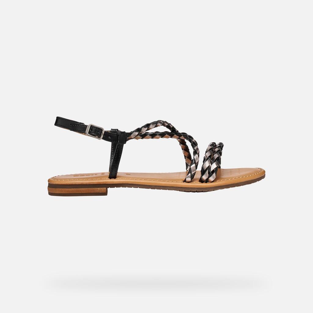 Sandales Femme D SOZY S Noir/Beige 2/7