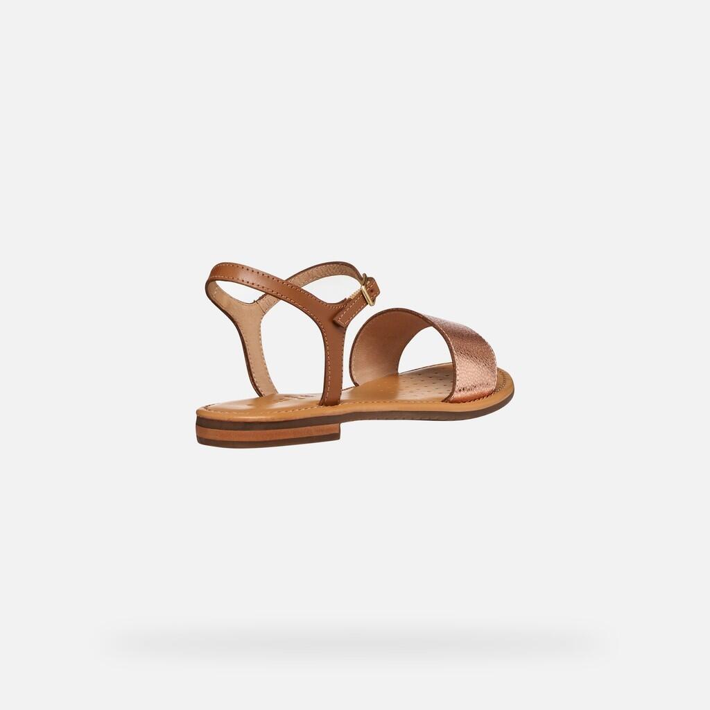 Sandales Femme SOZY S WOMAN Or Rose/Tabac 7/7