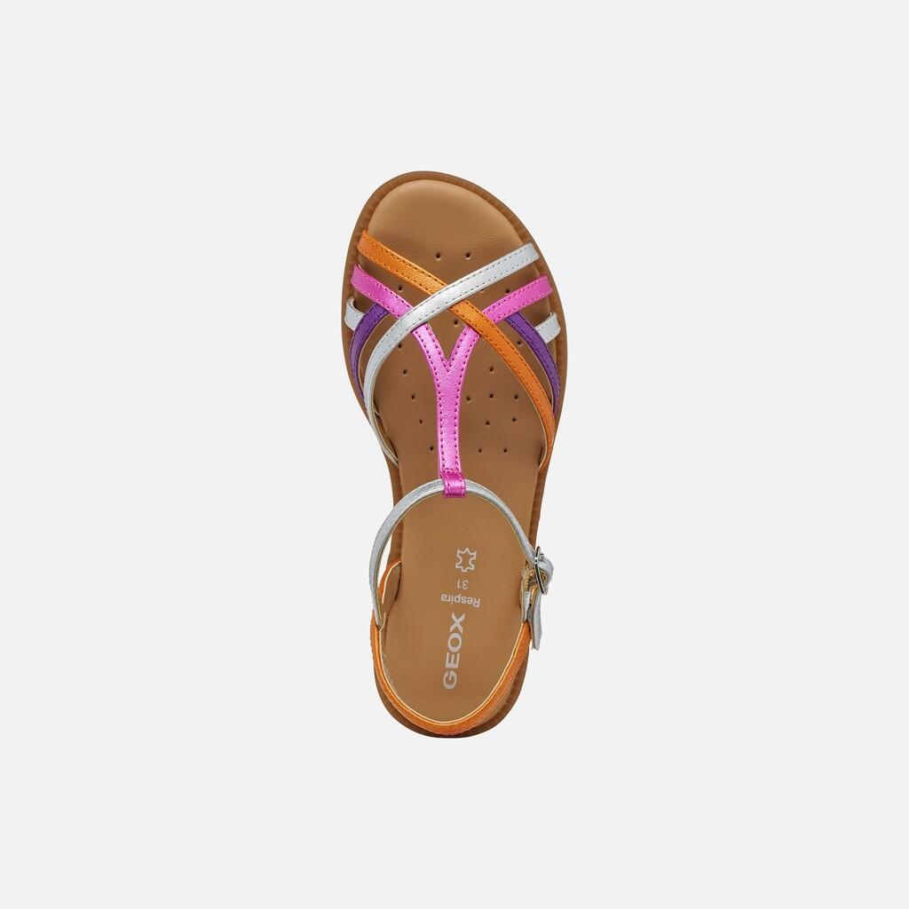 Sandales Fille SANDAL KARLY GIRL Fuchsia/Argent 7/7