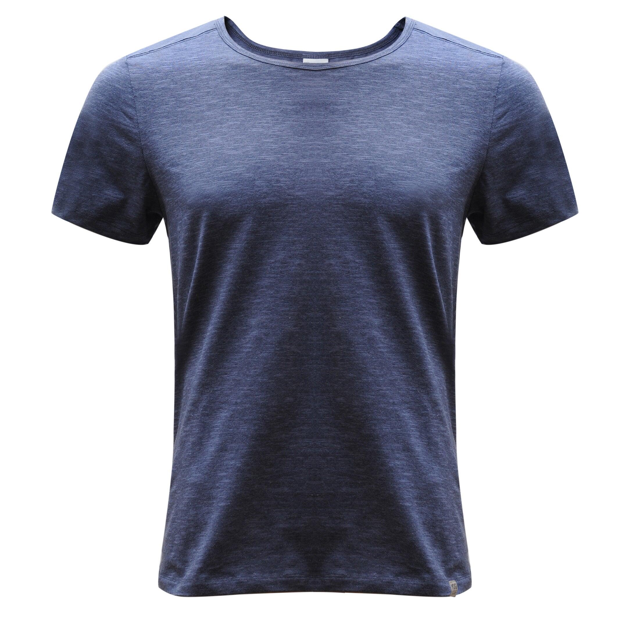 Yoga-T-Shirt "eli" - nightblue melange 3/4