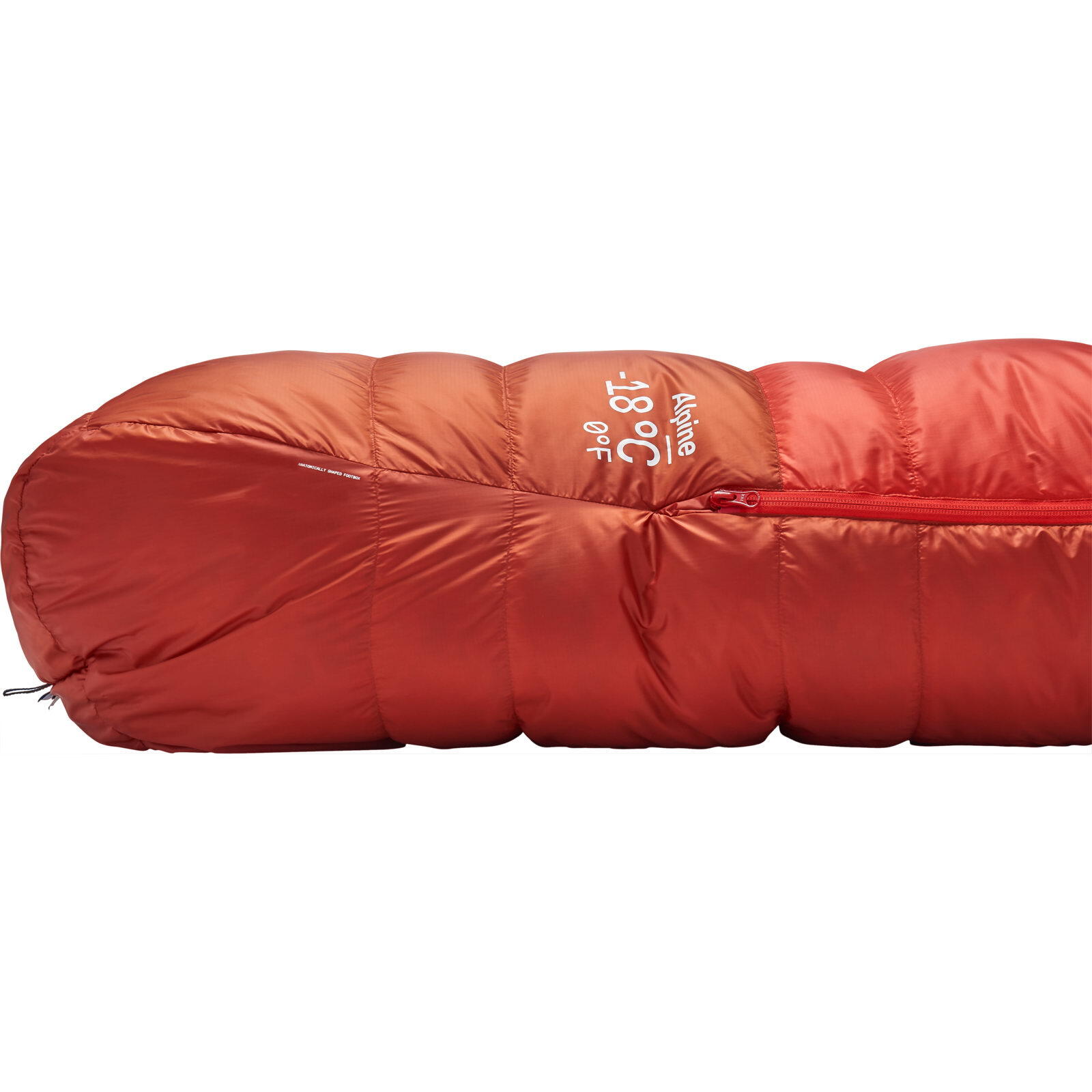 Daunenschlafsack Alpine -18C/0F dark horizon-tuscan red 6/7