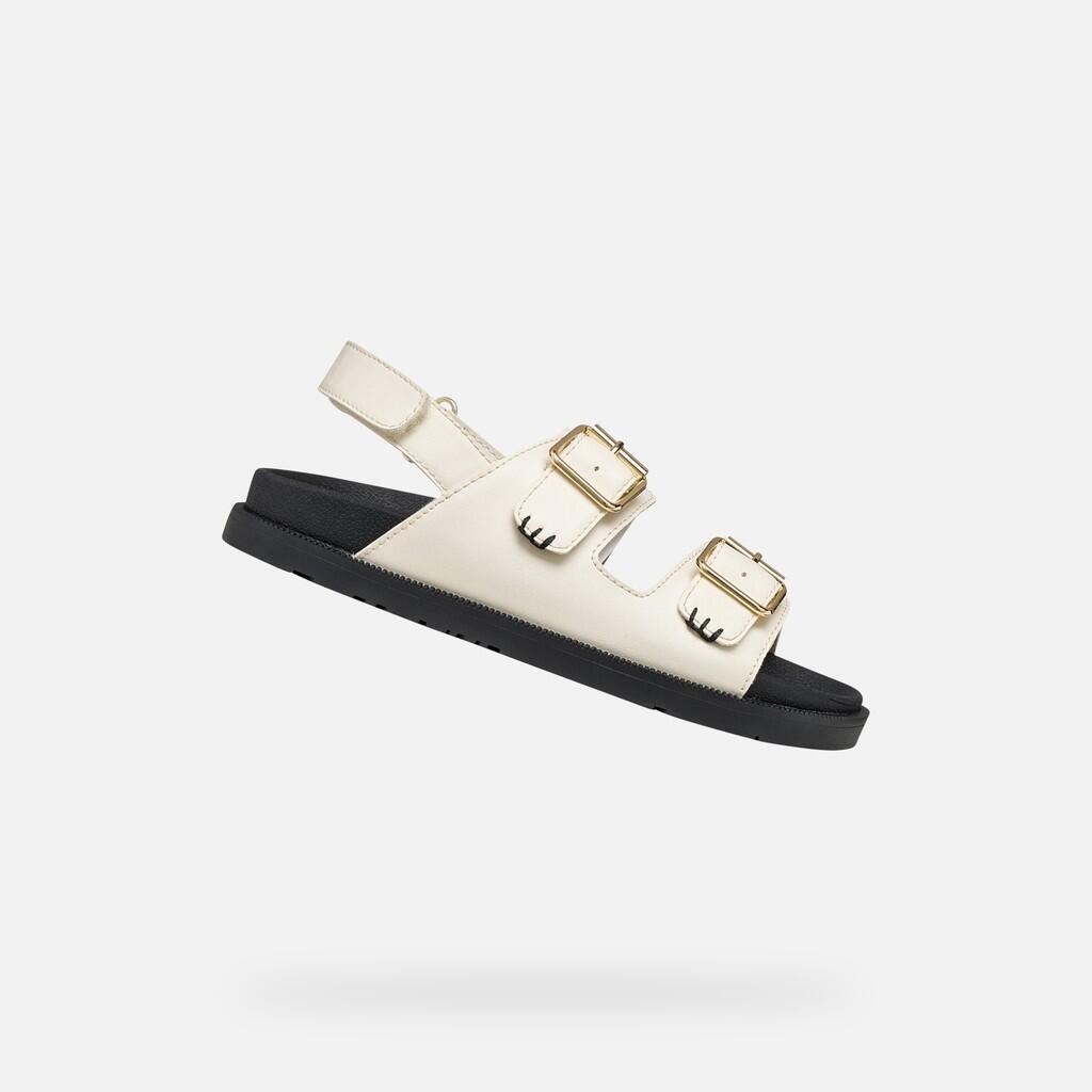 Sandales Fille J SANDAL FOAMMENTERA GIRL Ivoire Clair 1/7