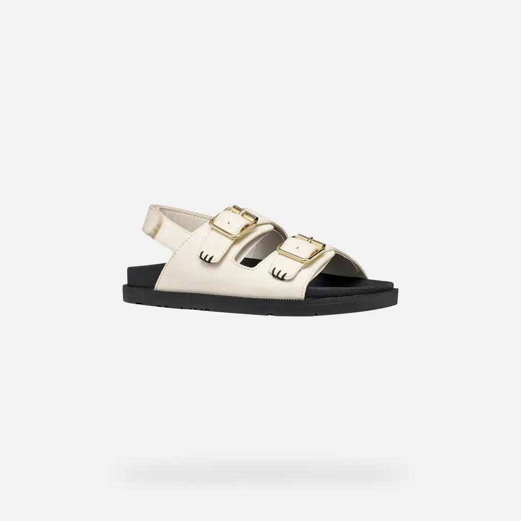 Sandales Fille J SANDAL FOAMMENTERA GIRL Ivoire Clair 3/7