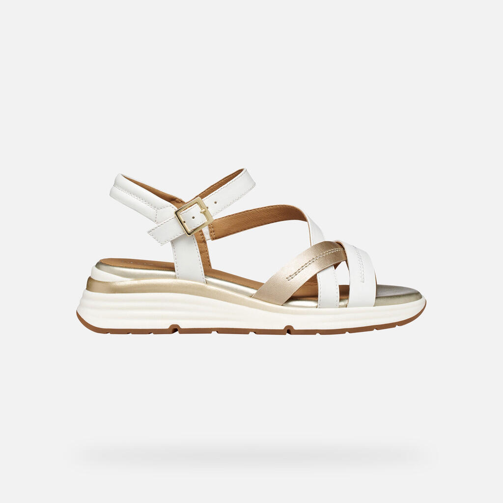 Sandales Femme D ELOWYNNE Blanc/Or Clair 2/7