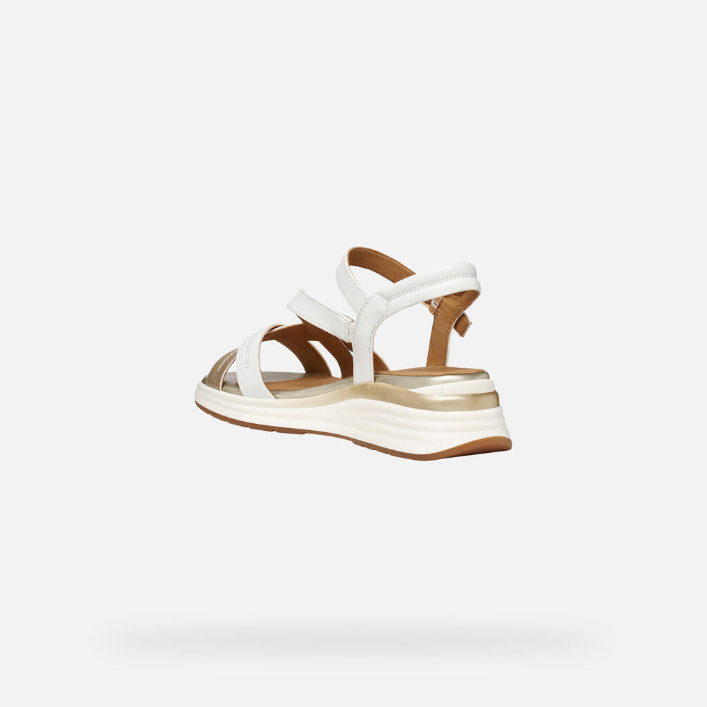 Sandales Femme D ELOWYNNE Blanc/Or Clair 6/7