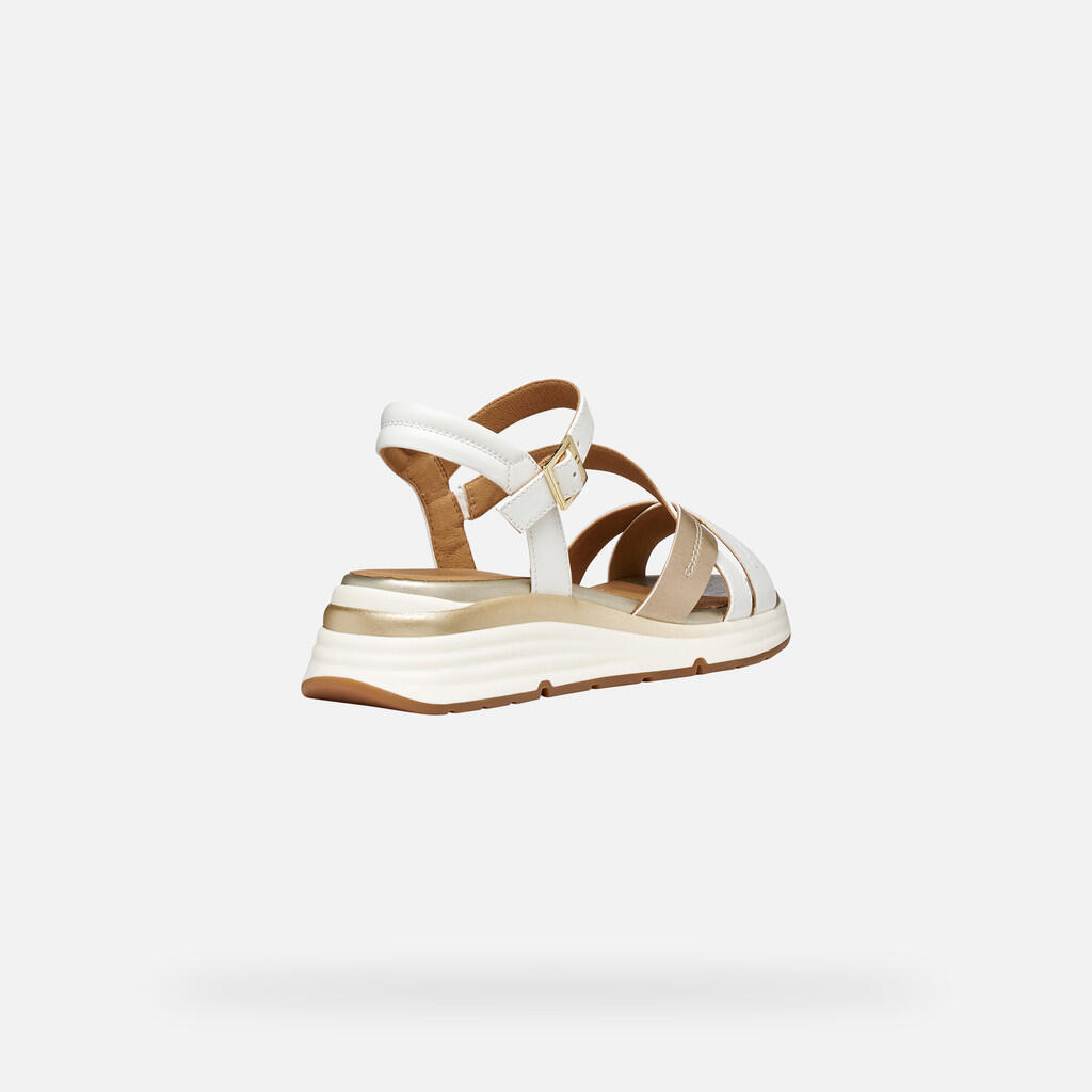 Sandales Femme D ELOWYNNE Blanc/Or Clair 7/7