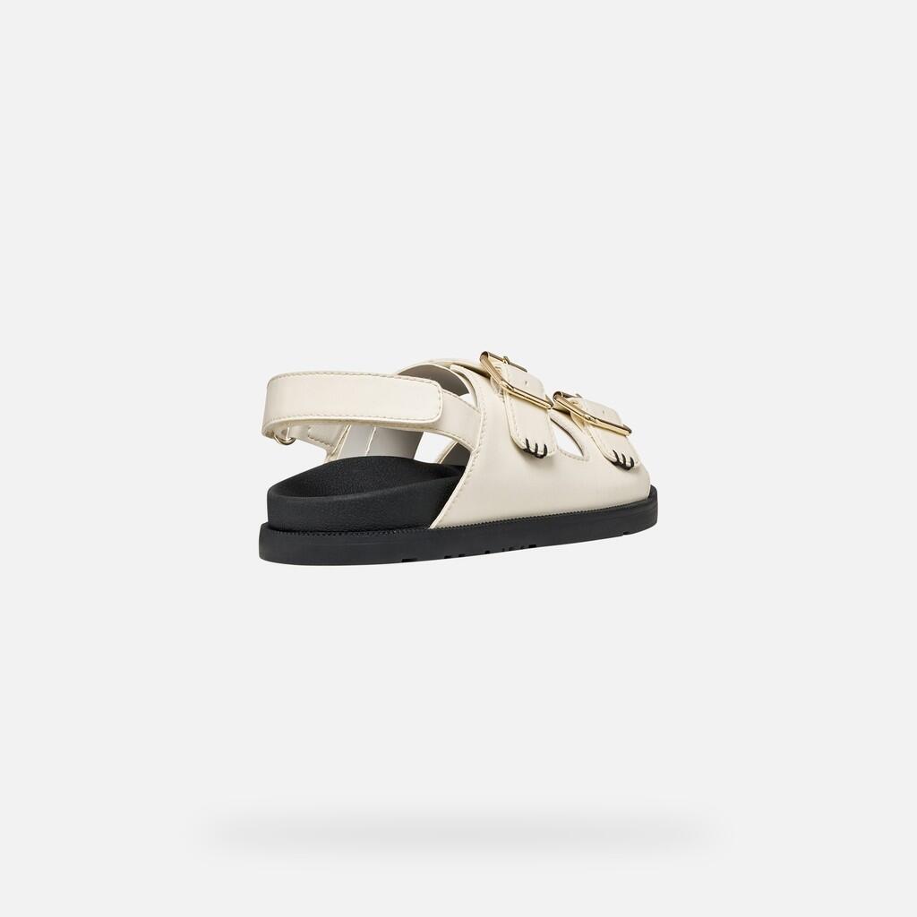 Sandales Fille J SANDAL FOAMMENTERA GIRL Ivoire Clair 5/7