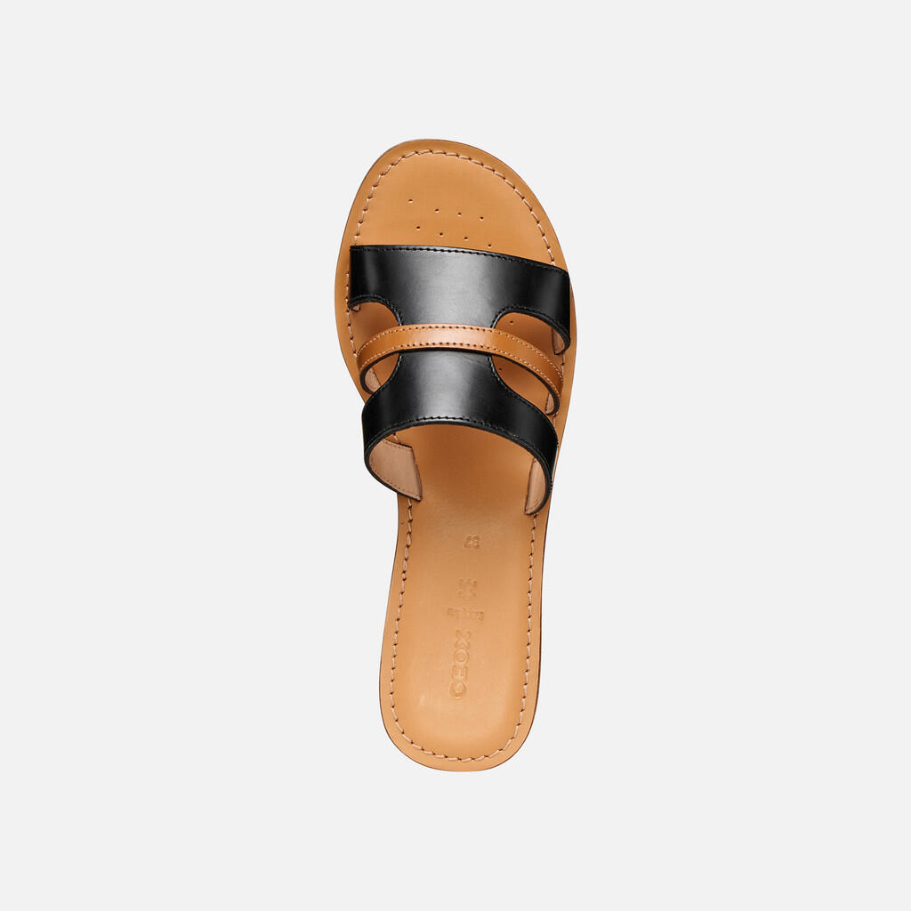 Sandales Femme MADDALUSIA C WOMAN Noir/Tabac 6/7