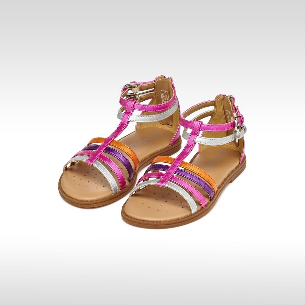 Sandales Fille SANDAL KARLY GIRL Fuchsia/Argent 3/7