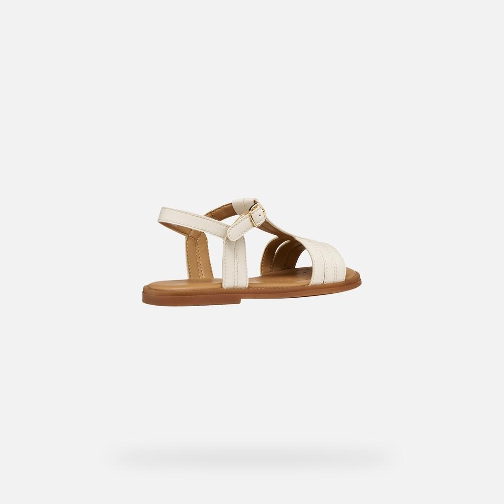 Sandales Fille J SANDAL KARLY GIRL Ivoire Clair 6/7