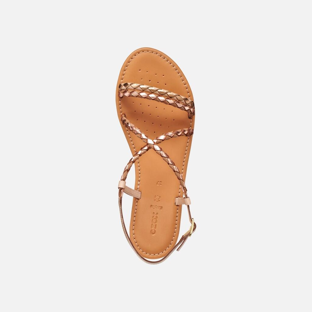 Sandales Femme SOZY S WOMAN Beige Rosé/Or Rose 6/7