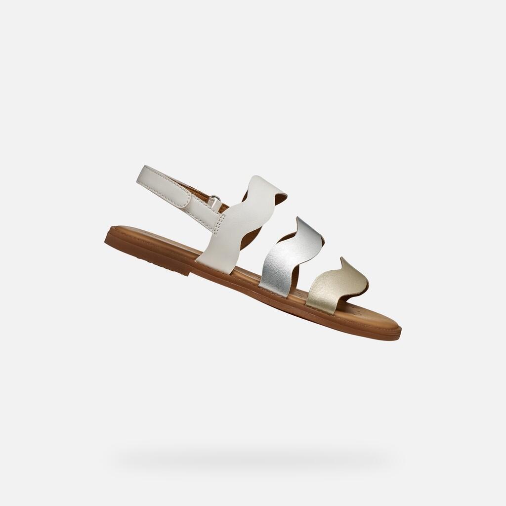 Sandales Fille SANDAL KARLY GIRL Blanc/Argent 1/7