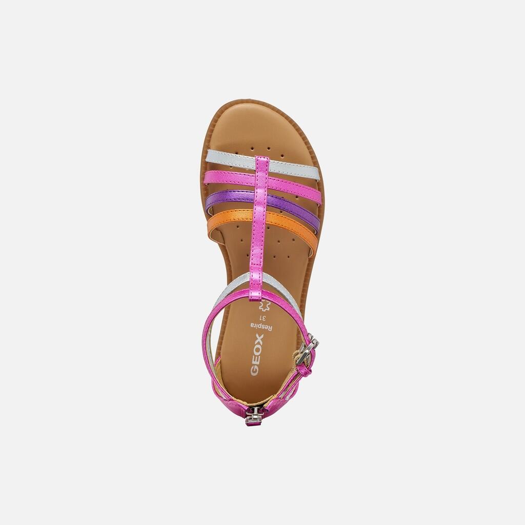Sandales Fille SANDAL KARLY GIRL Fuchsia/Argent 7/7