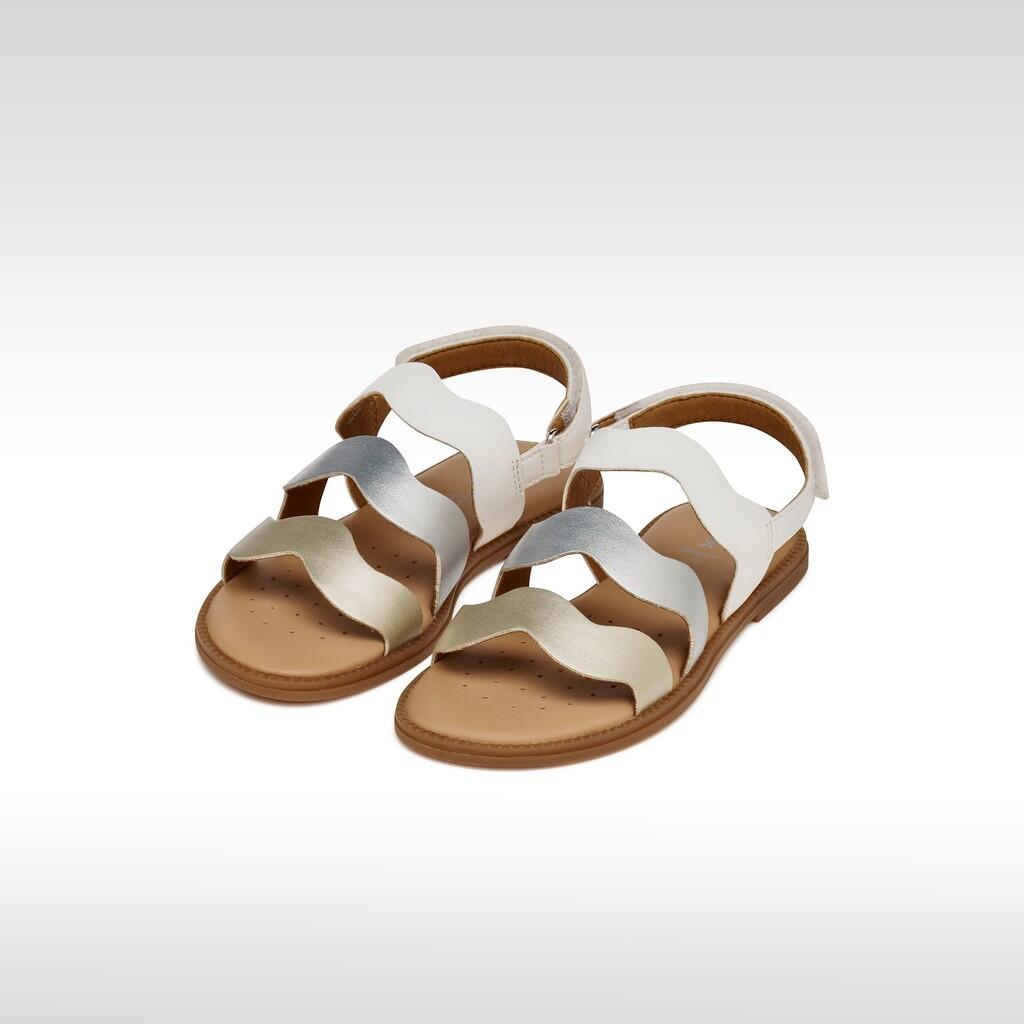 Sandales Fille SANDAL KARLY GIRL Blanc/Argent 3/7