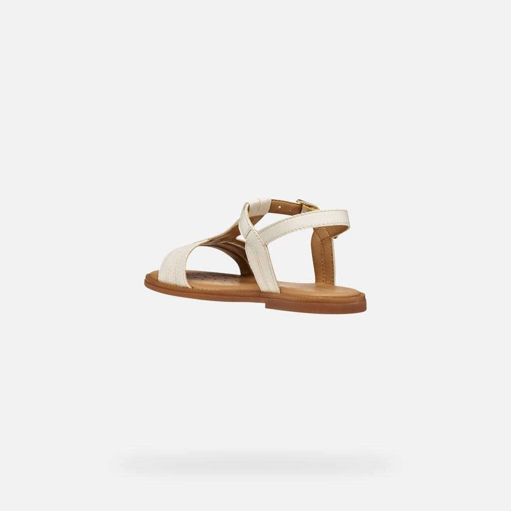 Sandales Fille J SANDAL KARLY GIRL Ivoire Clair 5/7