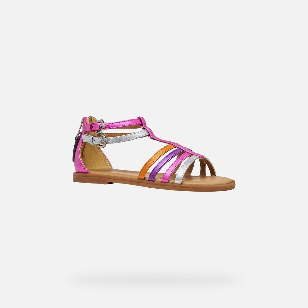 Sandales Fille SANDAL KARLY GIRL Fuchsia/Argent 4/7