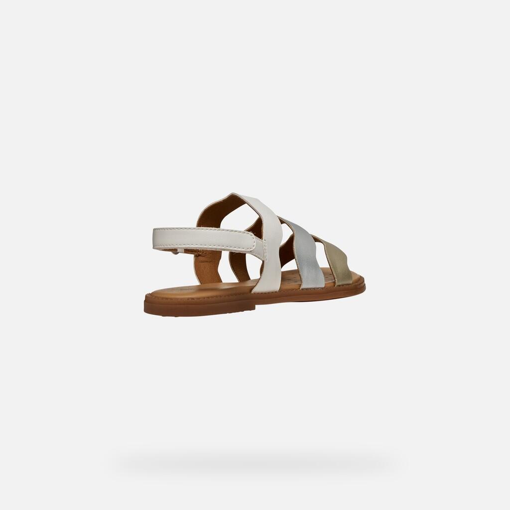 Sandales Fille SANDAL KARLY GIRL Blanc/Argent 6/7