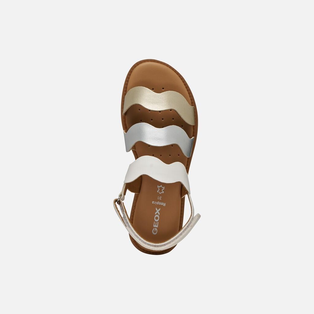 Sandales Fille SANDAL KARLY GIRL Blanc/Argent 7/7