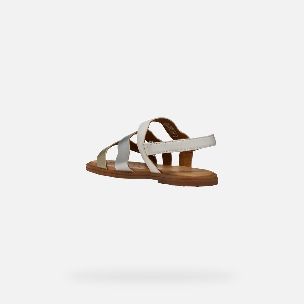 Sandales Fille SANDAL KARLY GIRL Blanc/Argent 5/7