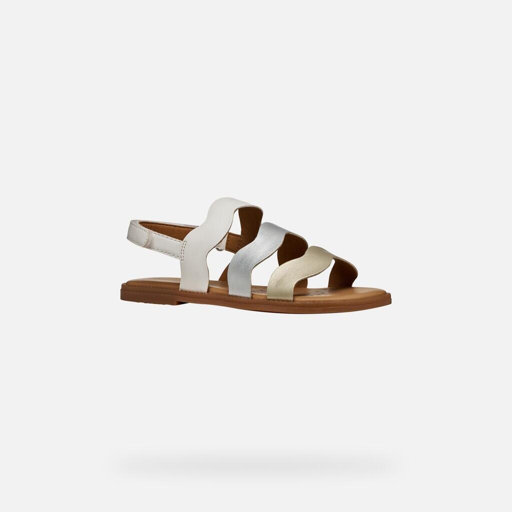Sandales Fille SANDAL KARLY GIRL Blanc/Argent 4/7