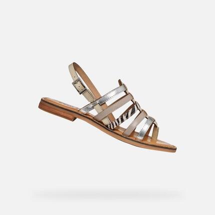 Sandales Femme MADDALUSIA C WOMAN Gris/Blanc Cassé