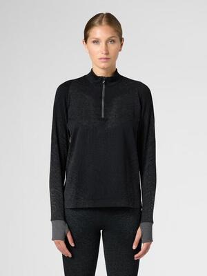 Exceleration long-sleeved zip up running shirt