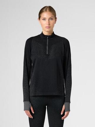 Exceleration Long-Sleeved Zip Up Running Shirt