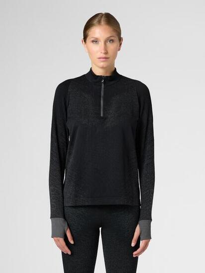 Exceleration Long-Sleeved Zip Up Running Shirt