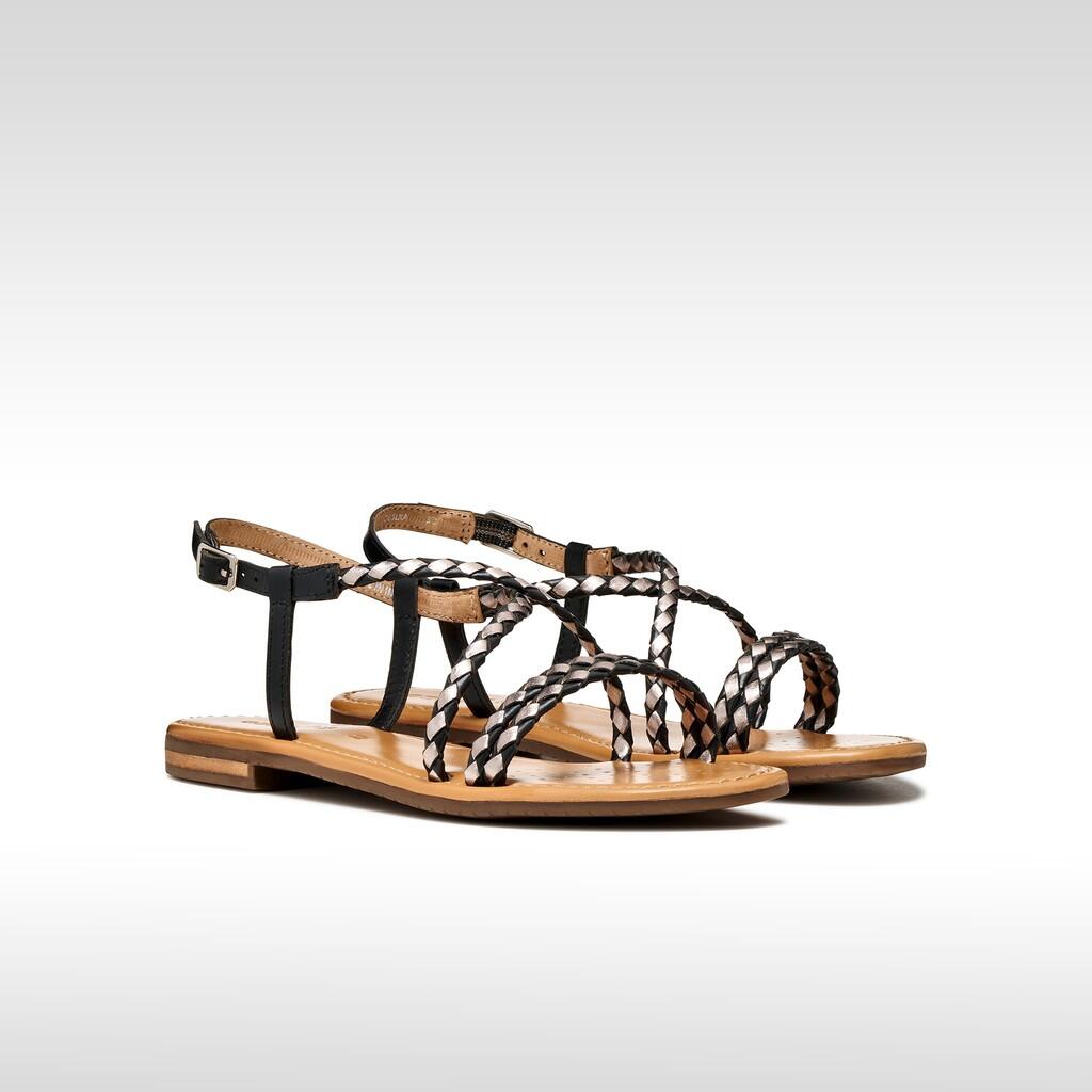 Sandales Femme D SOZY S Noir/Beige 4/7