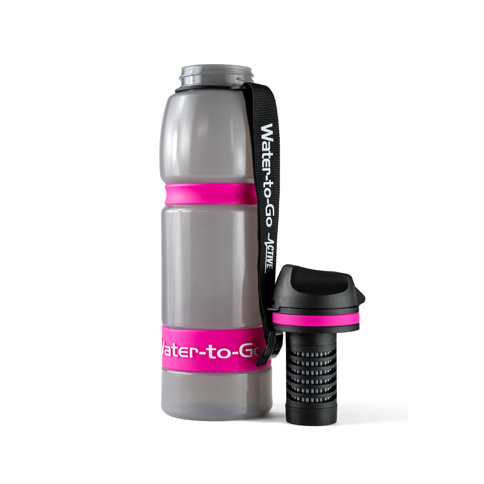 Drinkfles van 1,0 liter met filter Water-to-Go Active 100 pink 2/4
