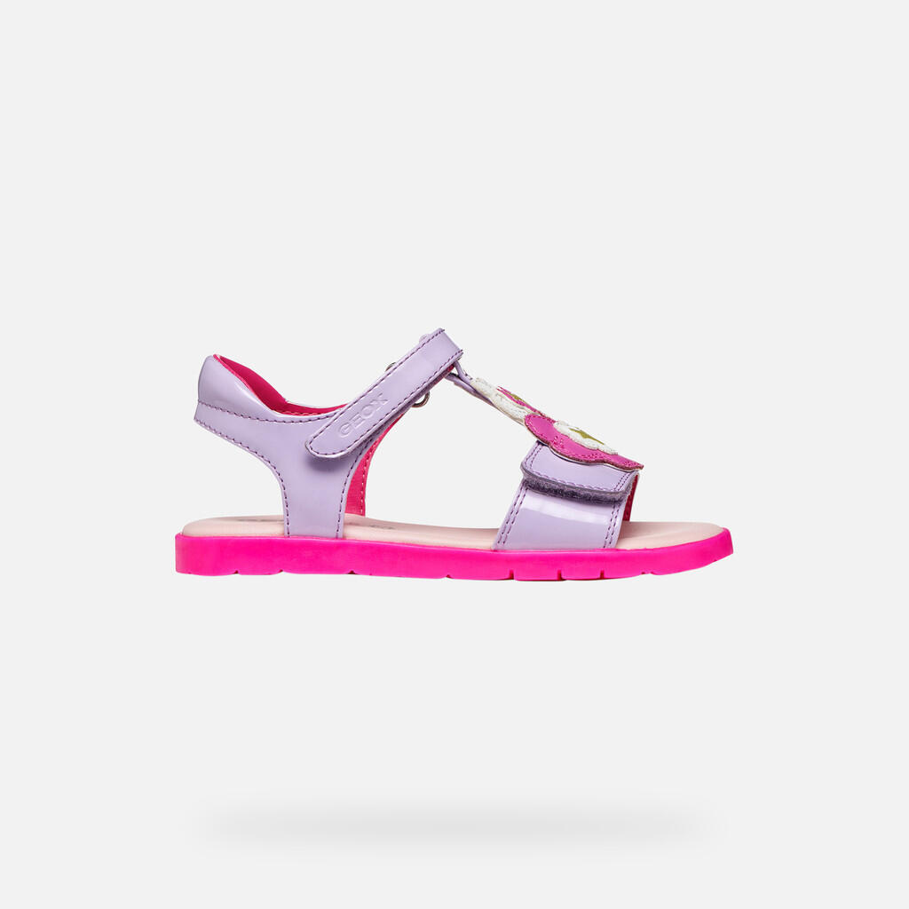 Sandales Fille SANDAL JOYFOOT GIRL Lilas/Fuchsia Fluo 2/7