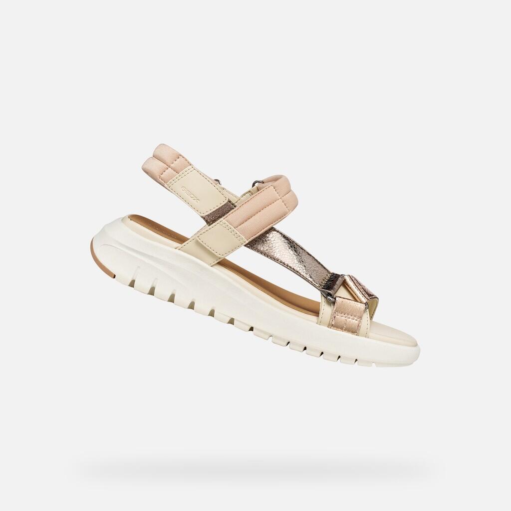 Sandales Femme FLEXTRIDE S WOMAN Blanc Cassé/Beige Foncé 1/7