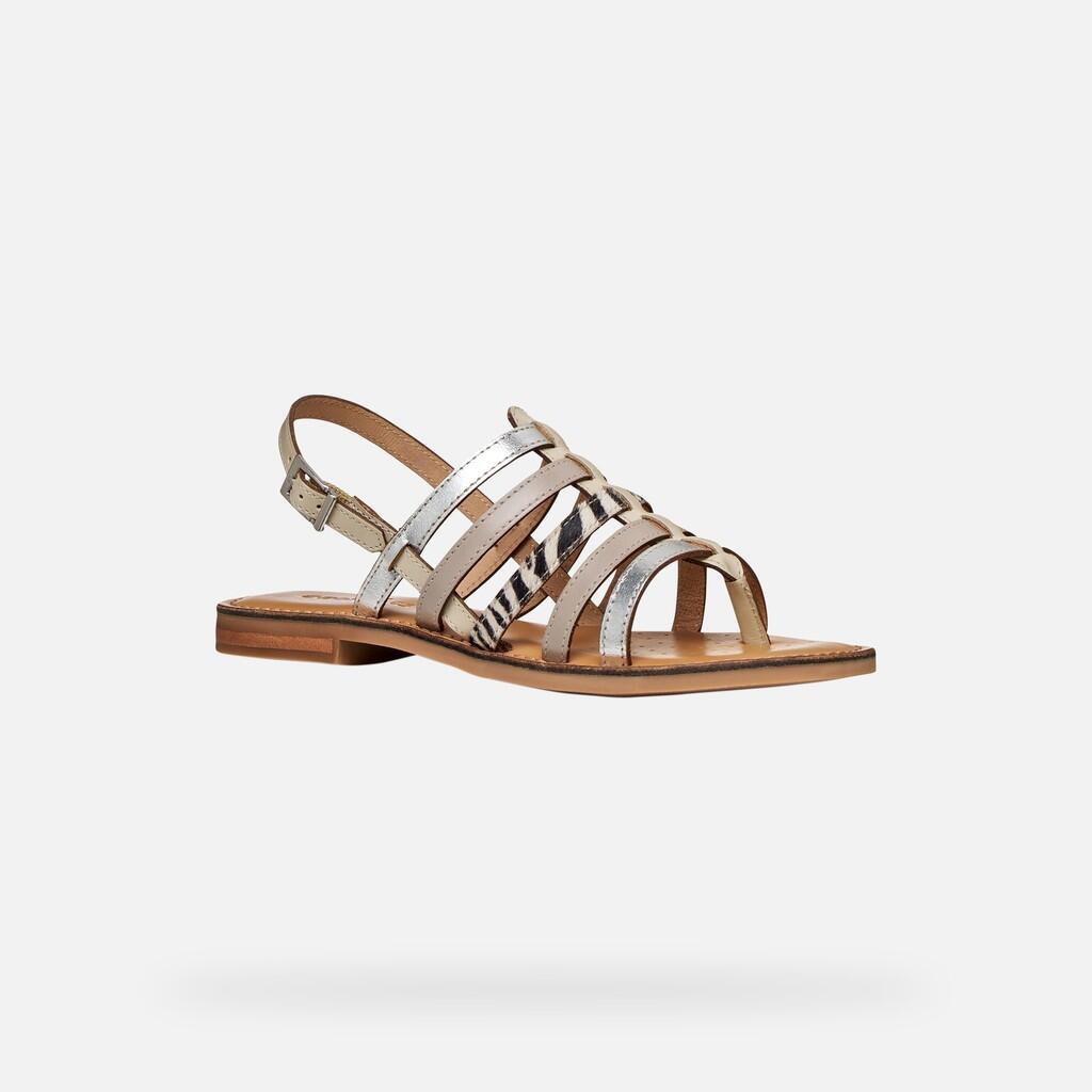 Sandales Femme MADDALUSIA C WOMAN Gris/Blanc Cassé 5/7
