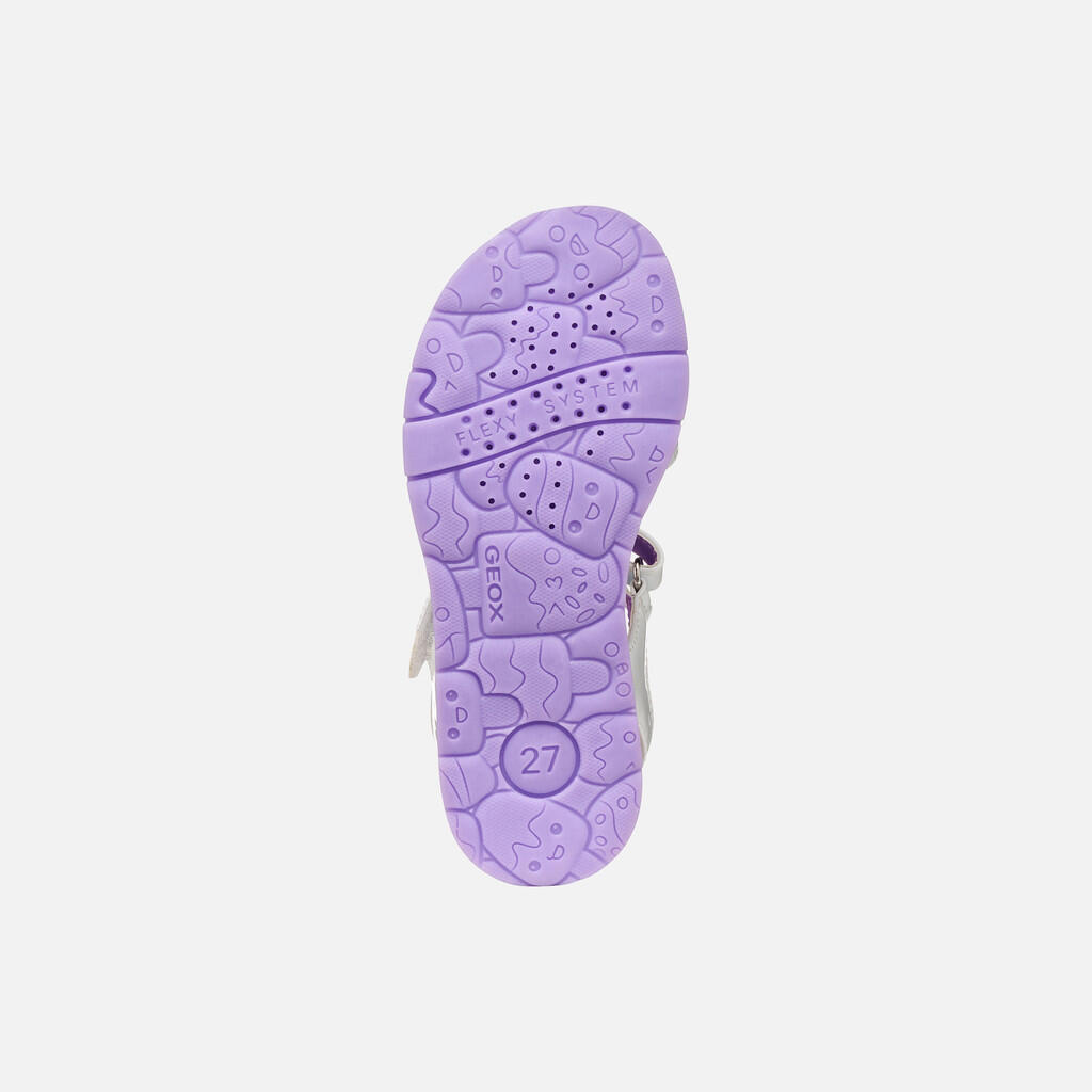 Sandales Fille SANDAL JOYFOOT GIRL Blanc/Lilas 7/7