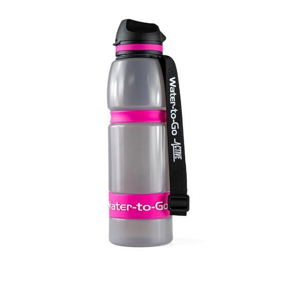 Trinkflasche 1.0 Liter mit Filter Water-to-Go Active 100 Jet-Black