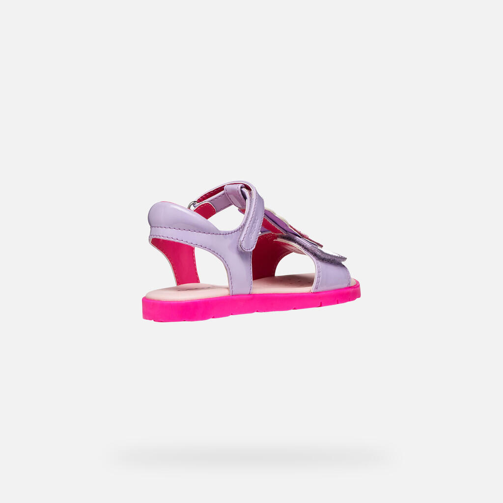 Sandales Fille SANDAL JOYFOOT GIRL Lilas/Fuchsia Fluo 5/7