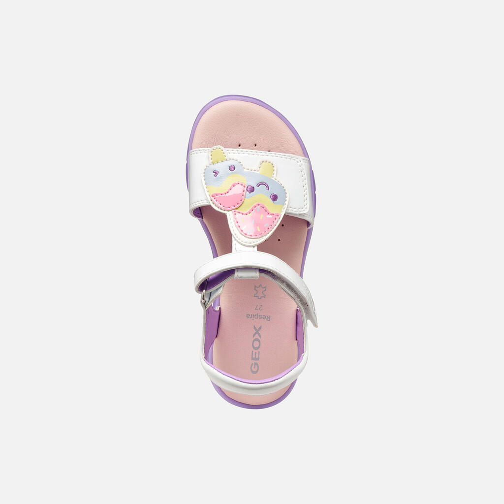 Sandales Fille SANDAL JOYFOOT GIRL Blanc/Lilas 6/7