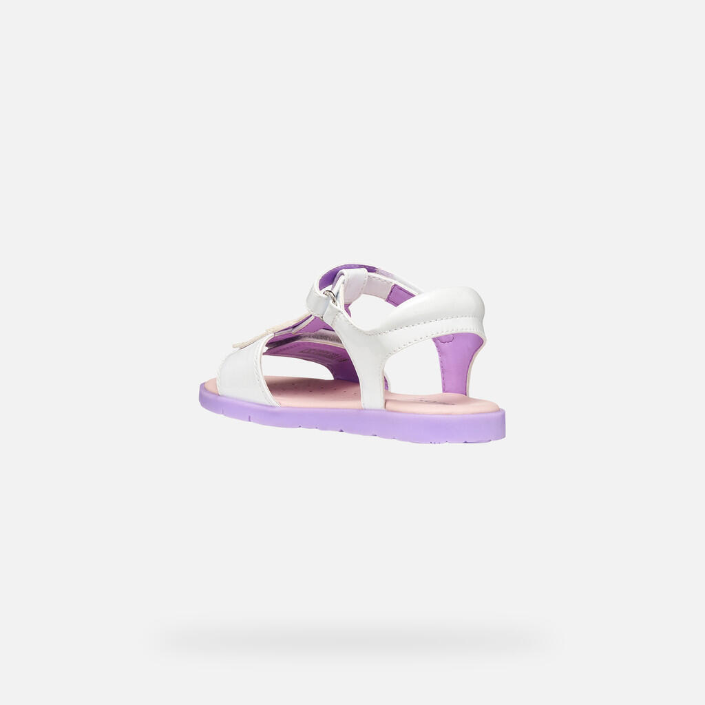 Sandales Fille SANDAL JOYFOOT GIRL Blanc/Lilas 4/7