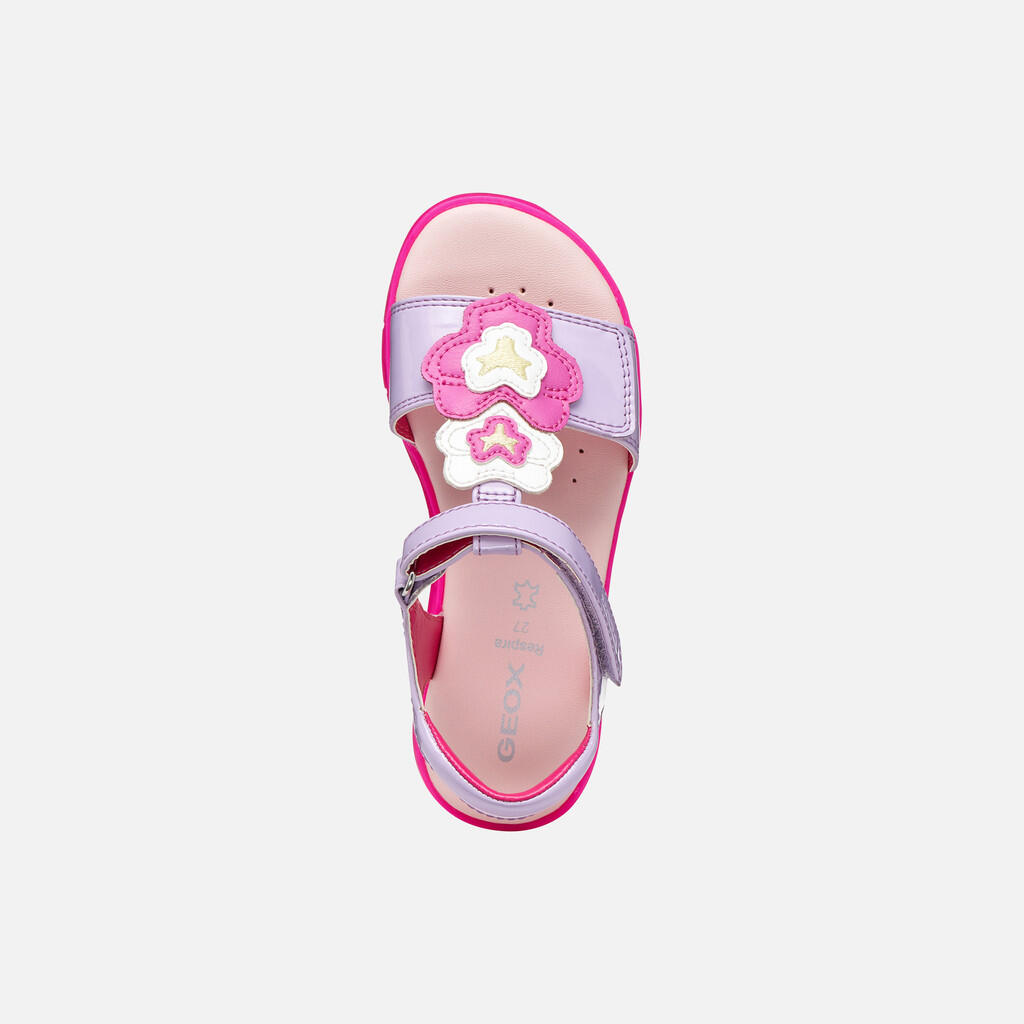 Sandales Fille SANDAL JOYFOOT GIRL Lilas/Fuchsia Fluo 6/7