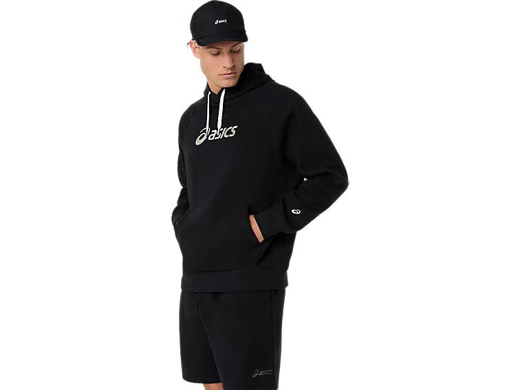 ASICS SWEAT À CAPUCHE LOGO POLAIRE NOIR HOMME 3/4