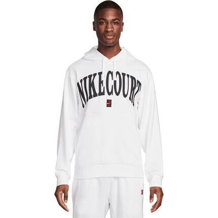 FLEECE TENNIS HOODIE WEIß HERREN