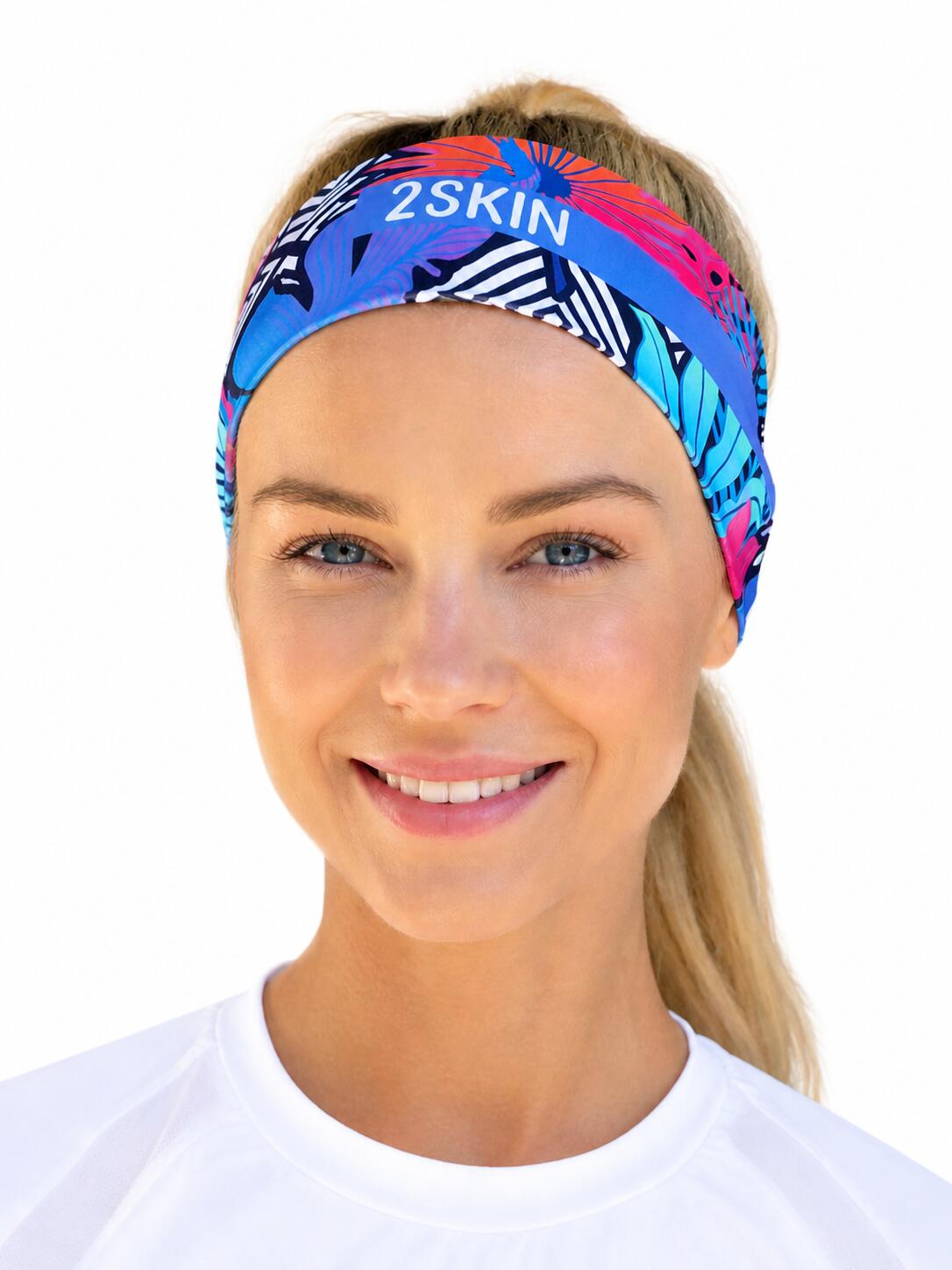 Opaska kolorowa do biegania damska 2skin Forever 2/4