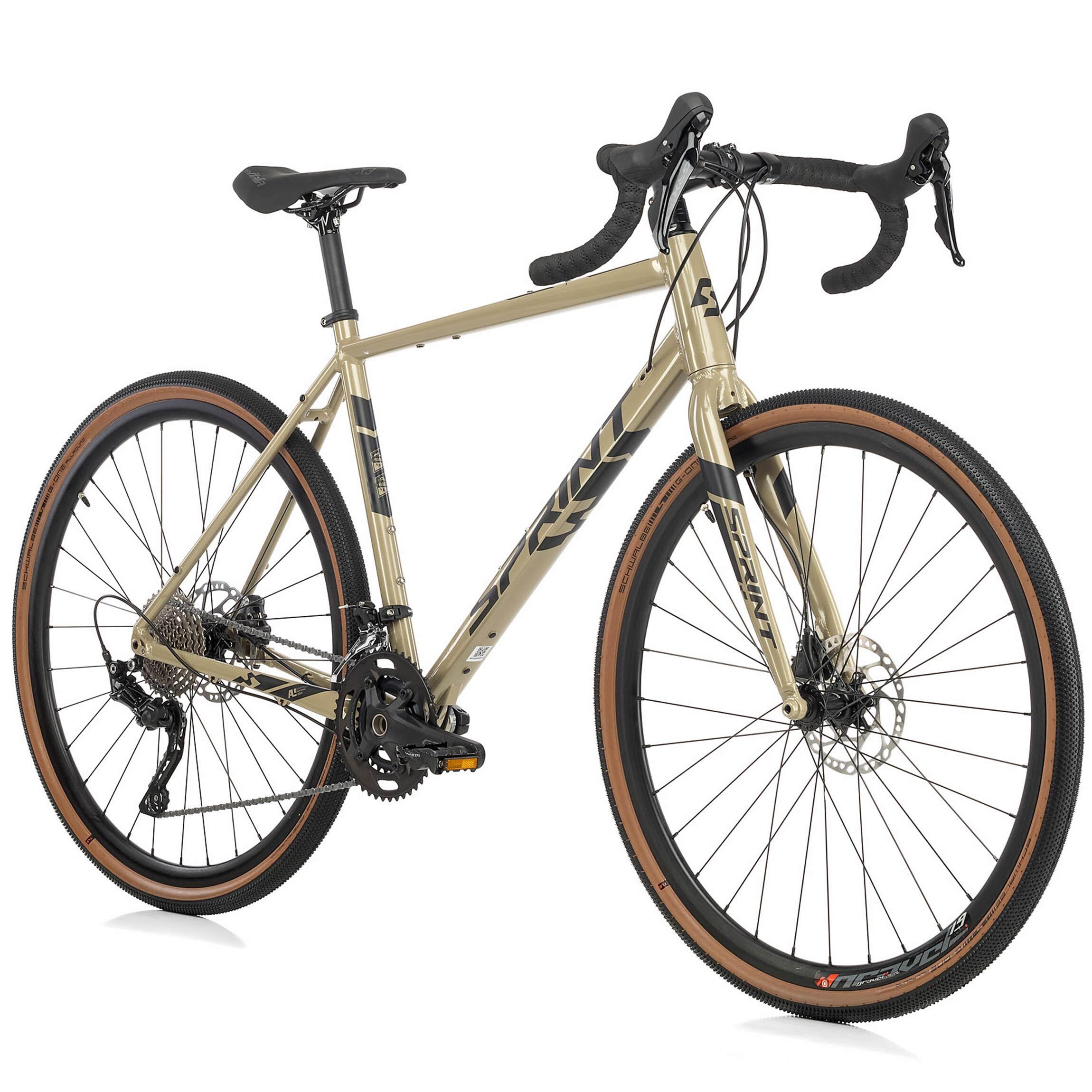 28" Heren gravelbike WHISPER ELITE HD fiets 2 x 10 versnellingen Shimano SHIMANO 2/3