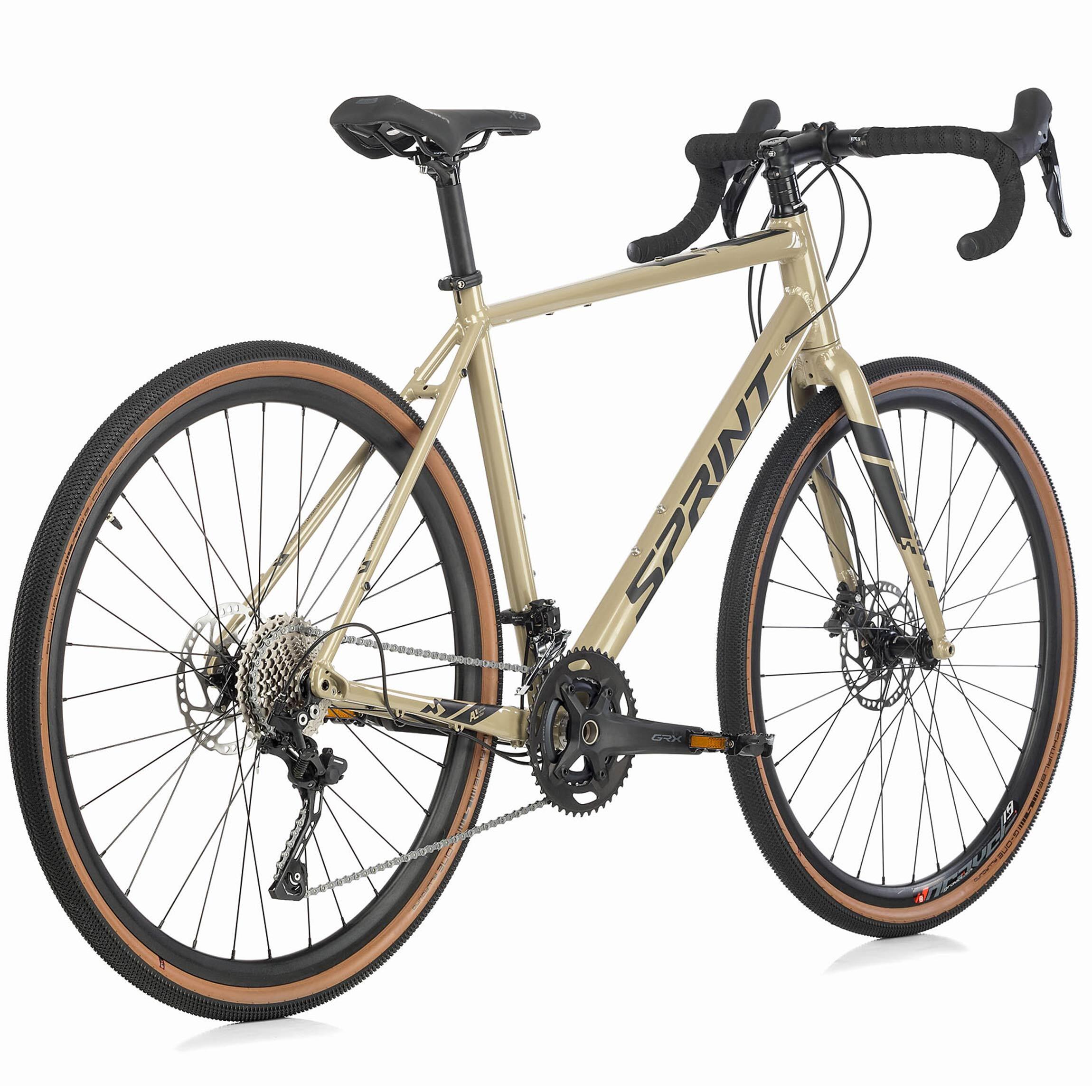 28" Heren gravelbike WHISPER ELITE HD fiets 2 x 10 versnellingen Shimano SHIMANO 3/3