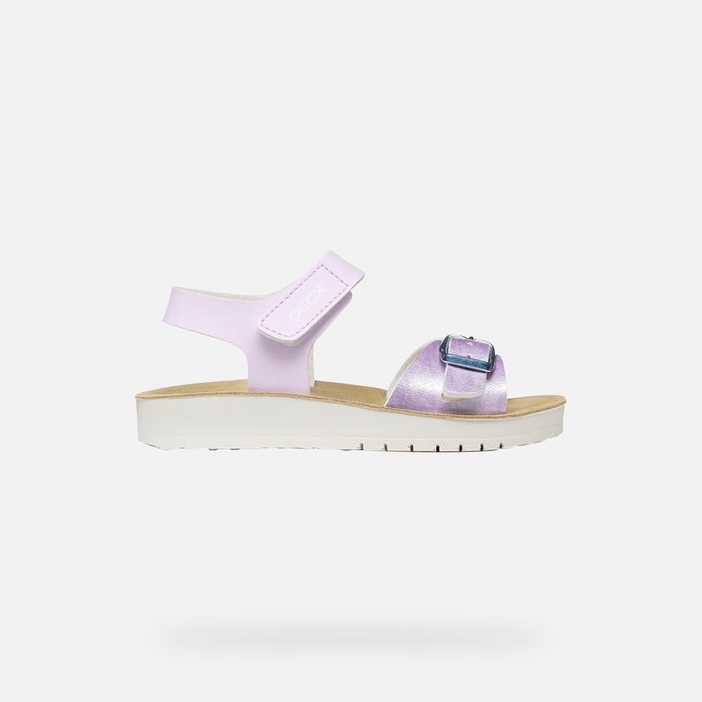 Sandales Fille J SANDAL COSTAREI GI Lilas Clair 2/7