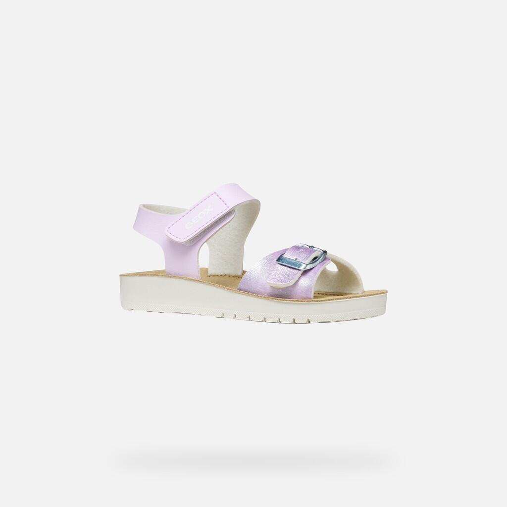 Sandales Fille J SANDAL COSTAREI GI Lilas Clair 4/7