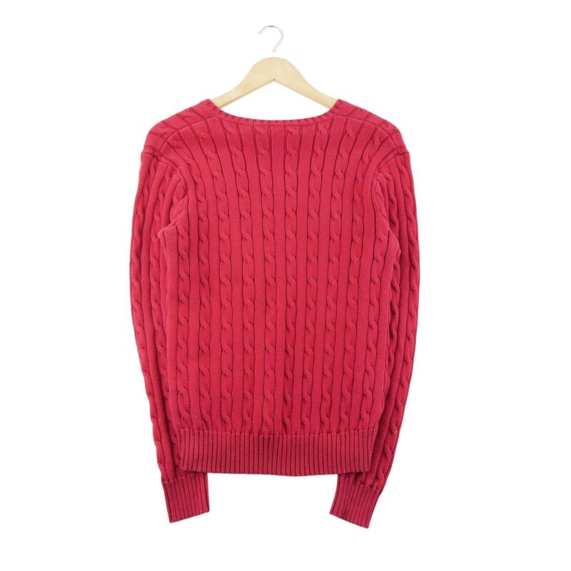 Second life - Pulover damă torsadat decolteu în V Polo Ralph Lauren - Ca nou