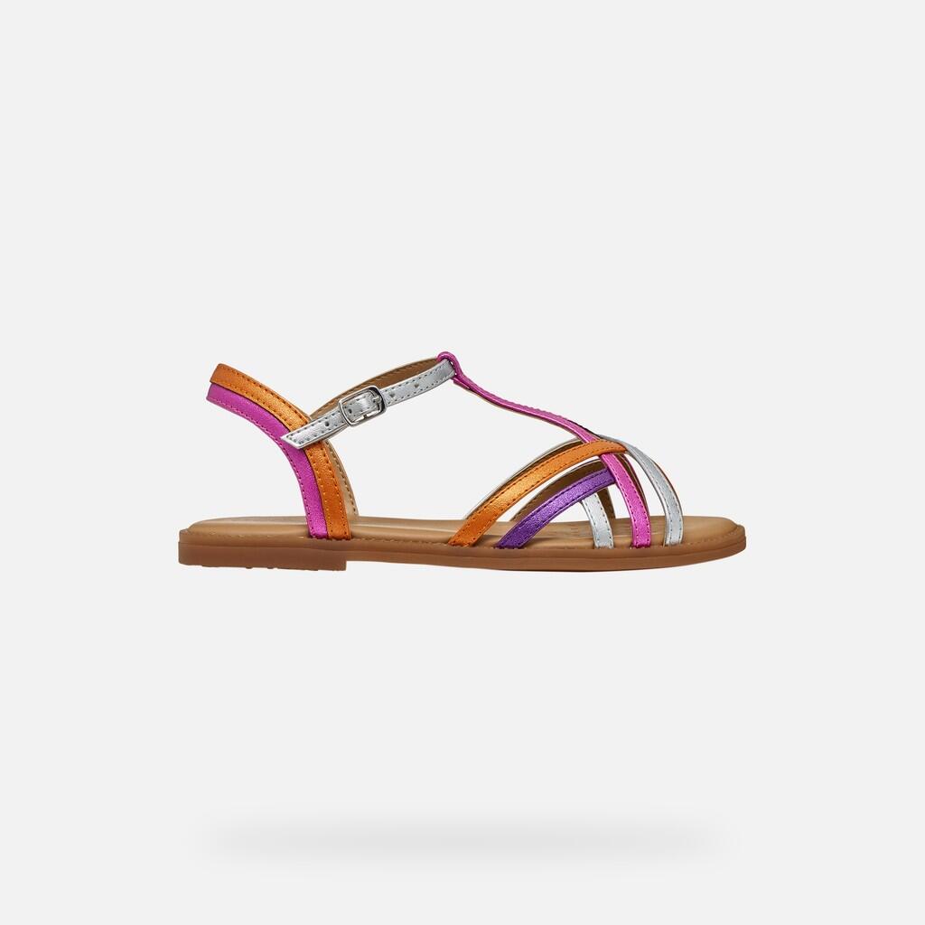 Sandales Fille J SANDAL KARLY GIRL Fuchsia/Argent 2/7