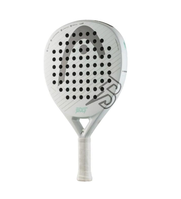 BOLT 2026 blanc/gris + housse de raquette  PADEL 2/2