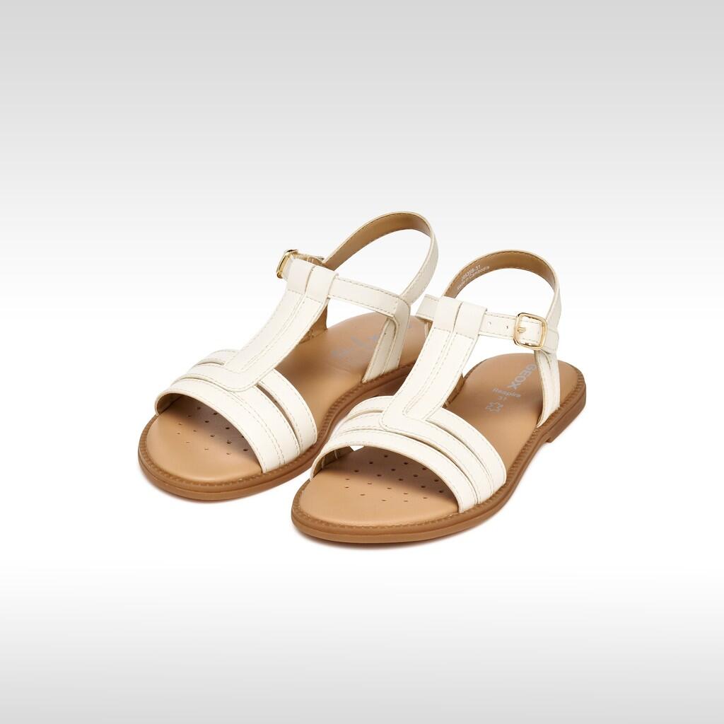 Sandales Fille J SANDAL KARLY GIRL Ivoire Clair 3/7